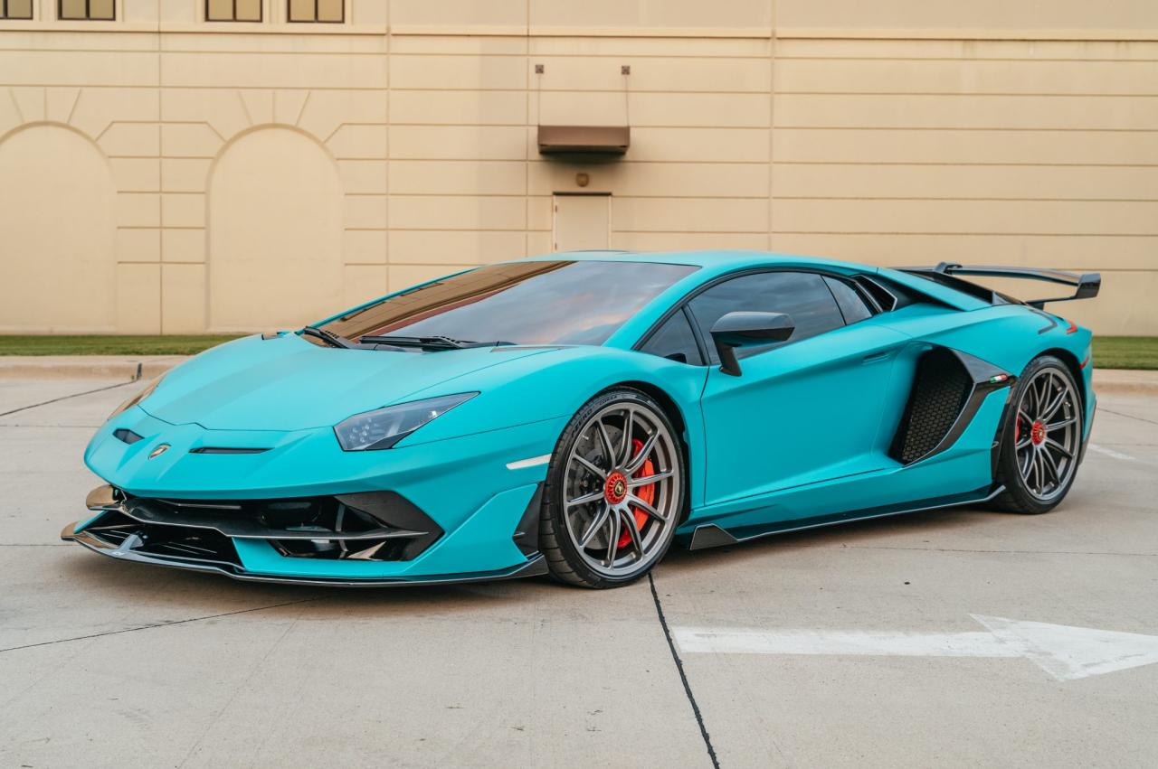 Svj aventador lamborghini hre frozen champagne polished wheels