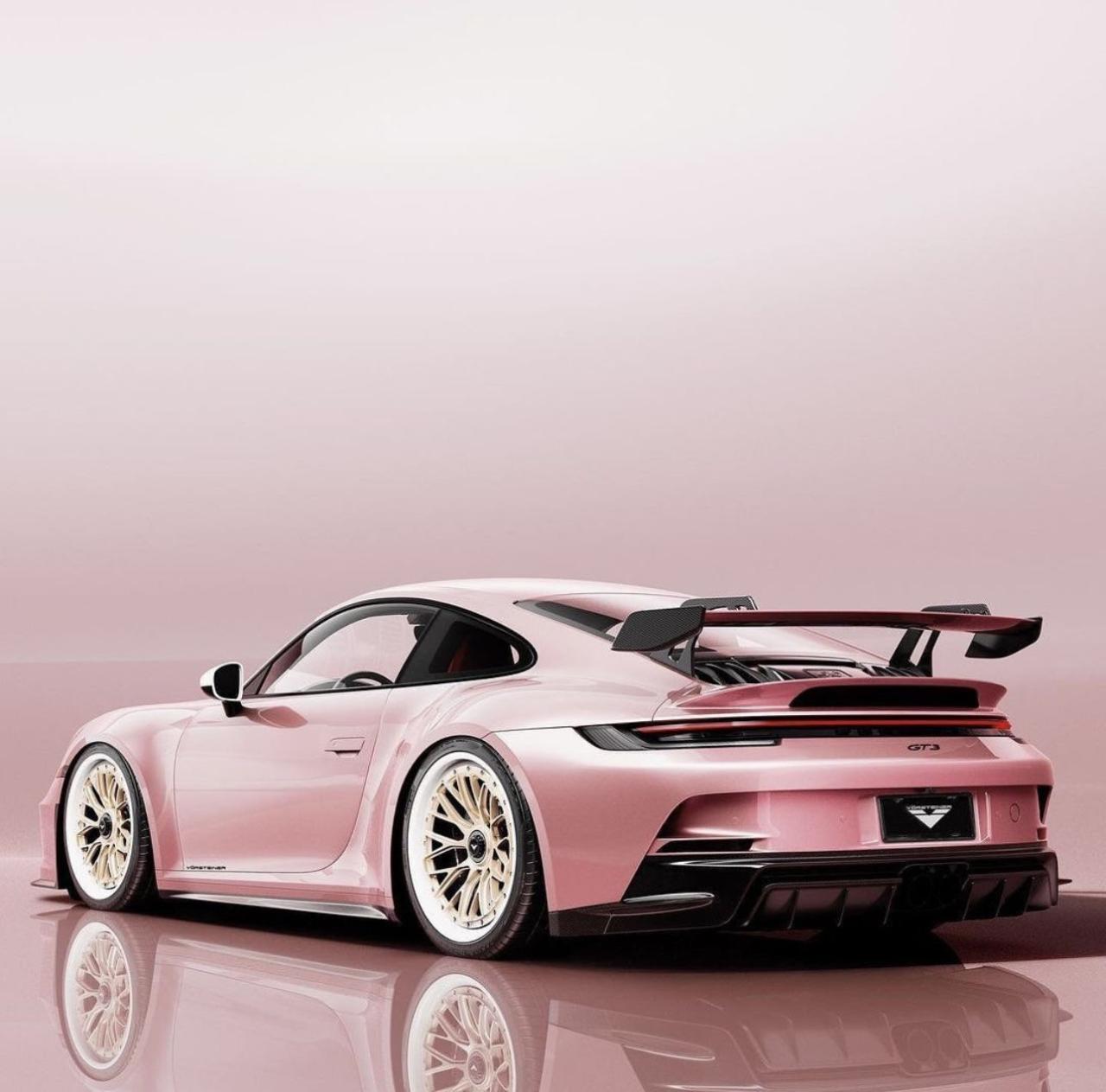 Pink porsche 911 gt3 rs