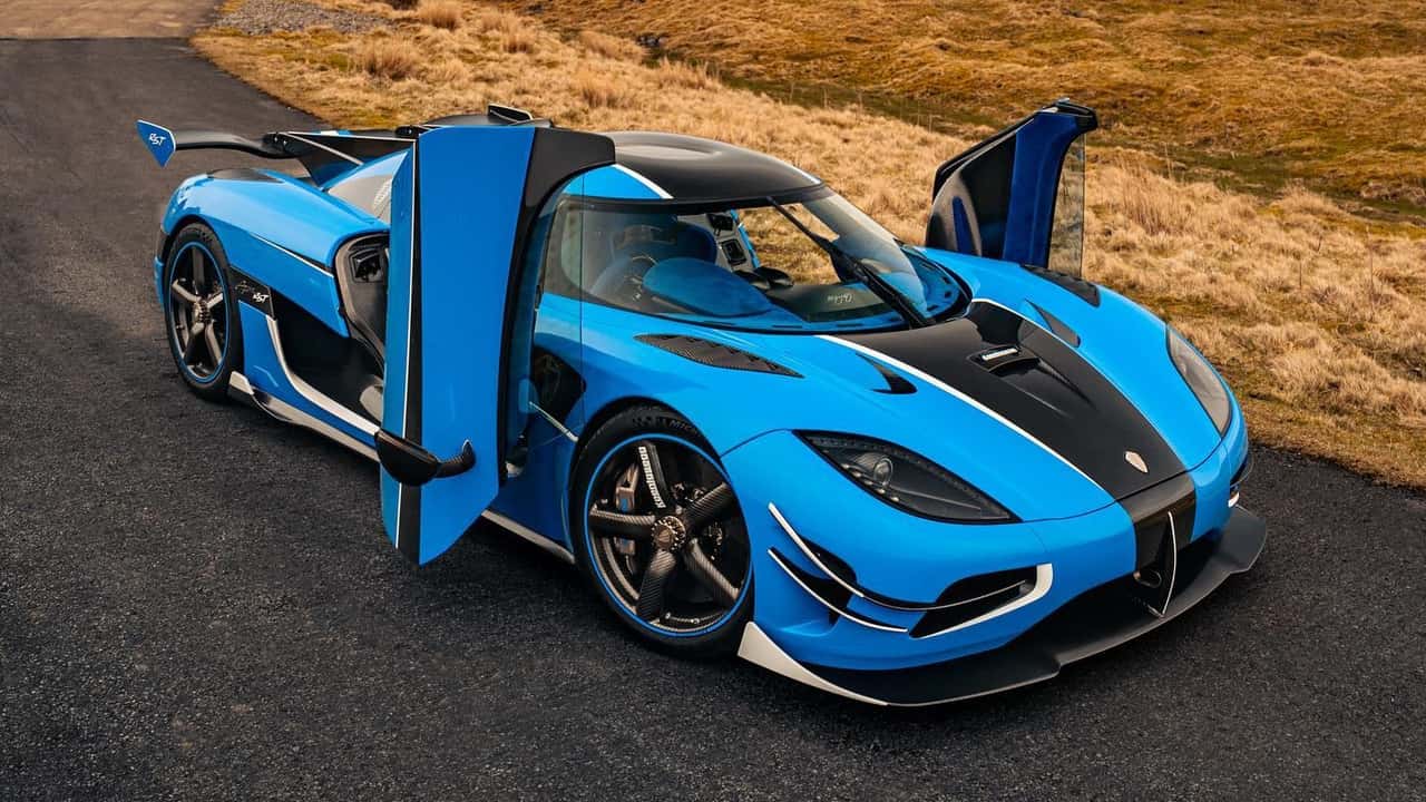 Monterey blue koenigsegg