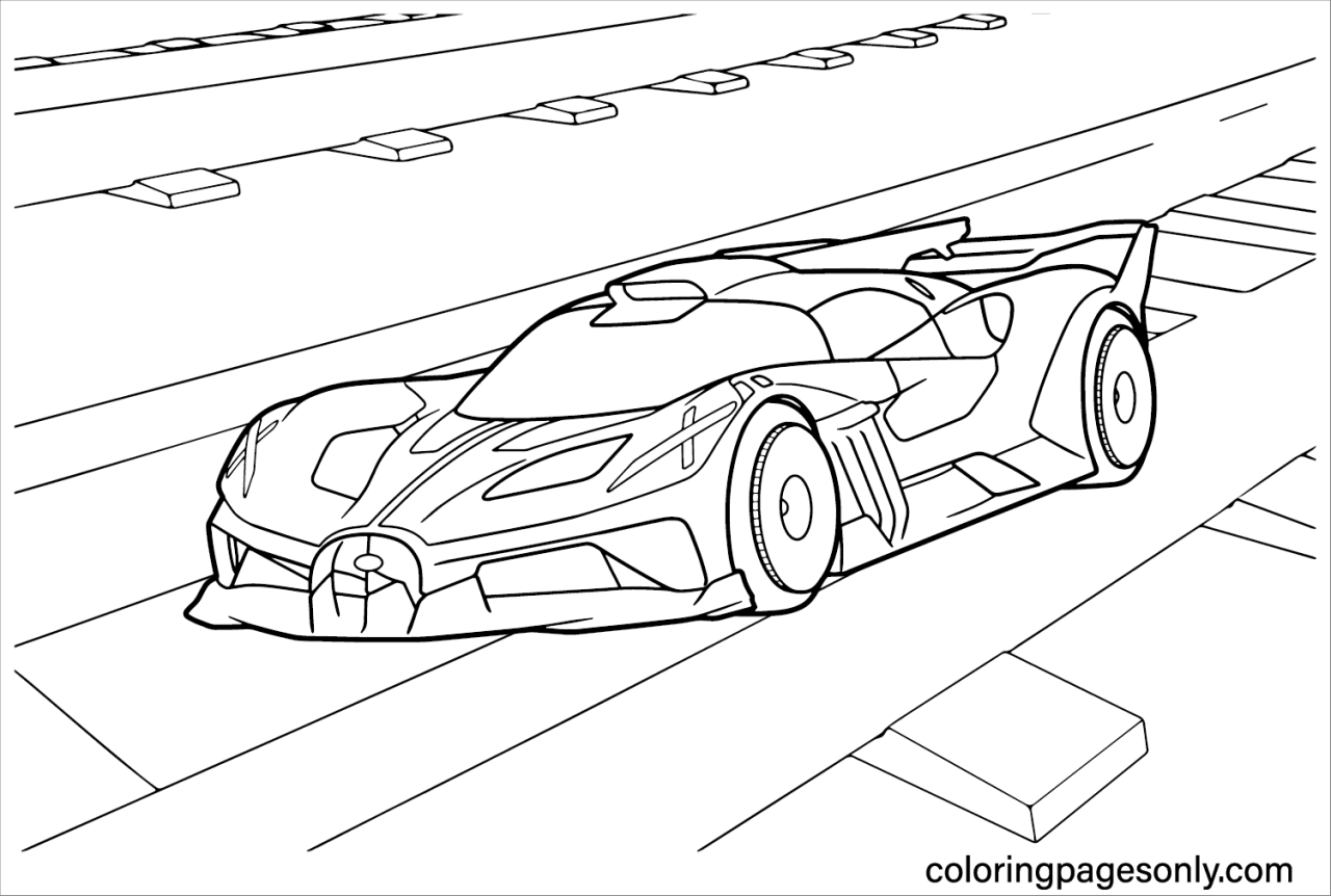 Bugatti coloring page