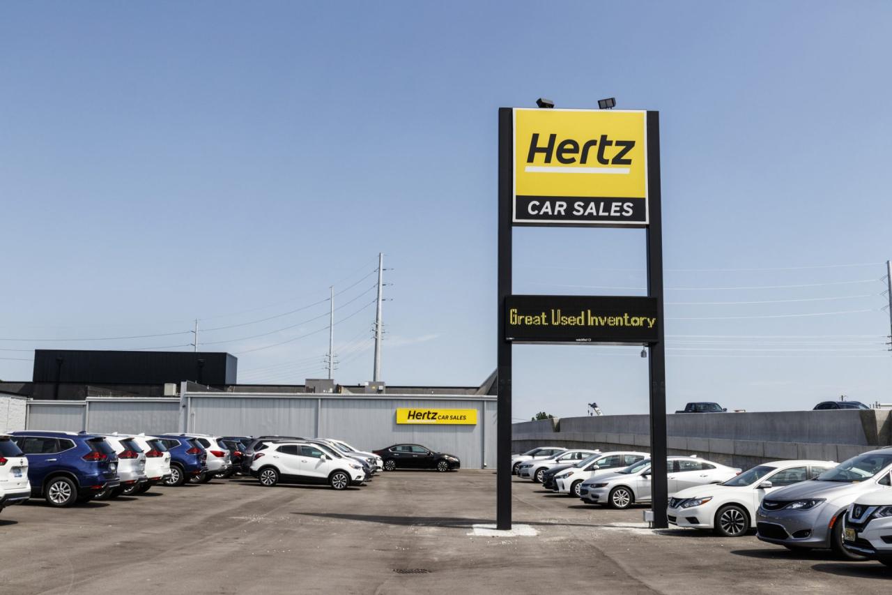 Car hertz used sales buying