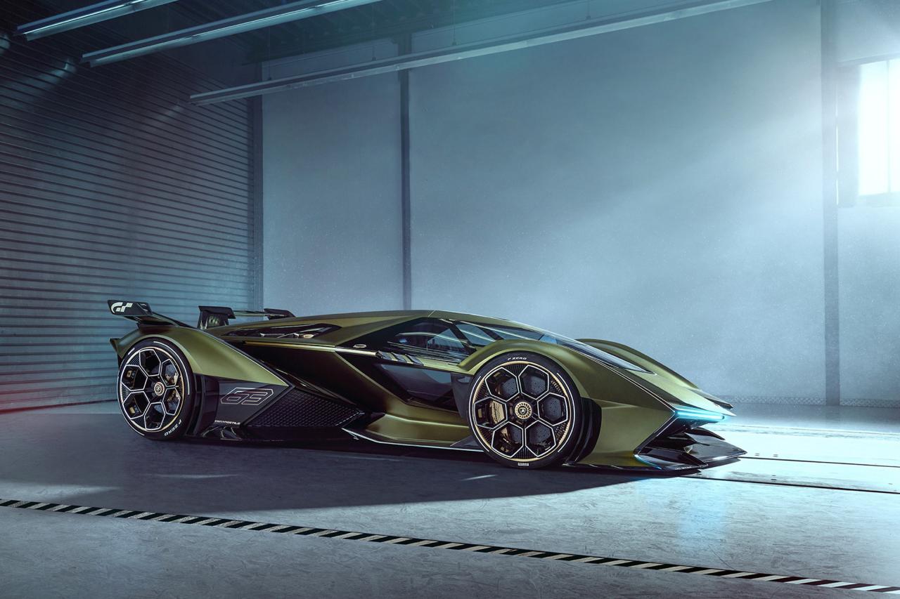 V12 lamborghini concept car lambo vision gt hybrid turismo gran unveils futuristic sport power provide created